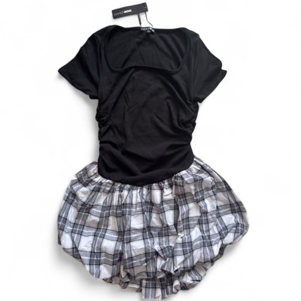 NWT fashion nova mini bubble dress